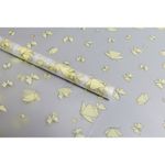 Пленка матовая Мотыльки 60см*10 м (желтый нежный) 4929