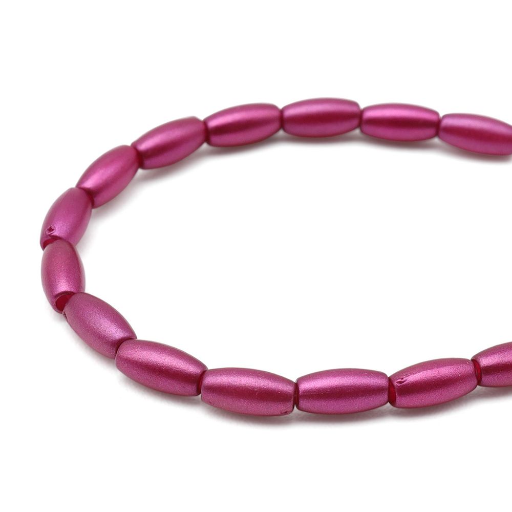 Бусины пластик (жемчуг) 3х6 мм, 15 г, Astra&Craft (бордово-фиолетовый), 4AR293/294