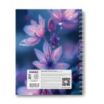 Тетрадь общая с твердой обложкой, глянцевая ламинация A5 120 л. на гребне 65 г/м², белизна 100% 4 шт клетка, 01550 Утренняя роса, Светоч Т206