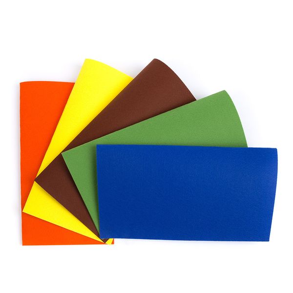 Фетр листовой жесткий 1.2 мм, 27х30 см, 5 шт, ассорти 4, Gamma FKS12-27/30