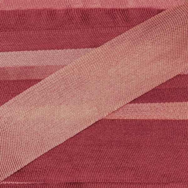 Лента (тесьма) шелковая 13.0 мм / 9.1±0.5 метров, M129 т.розовый/розово-бежевый, Gamma SRM-13