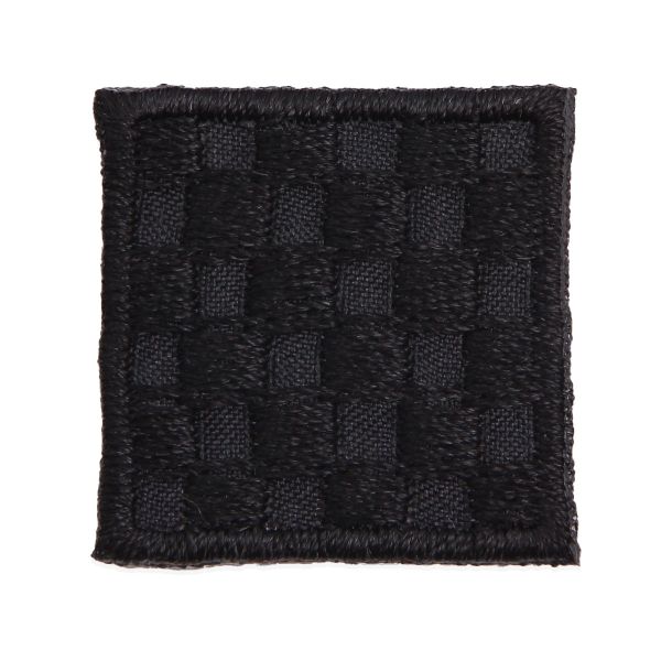 Термоаппликация Квадрат 3х3см, уп. 2 шт, цв.черный