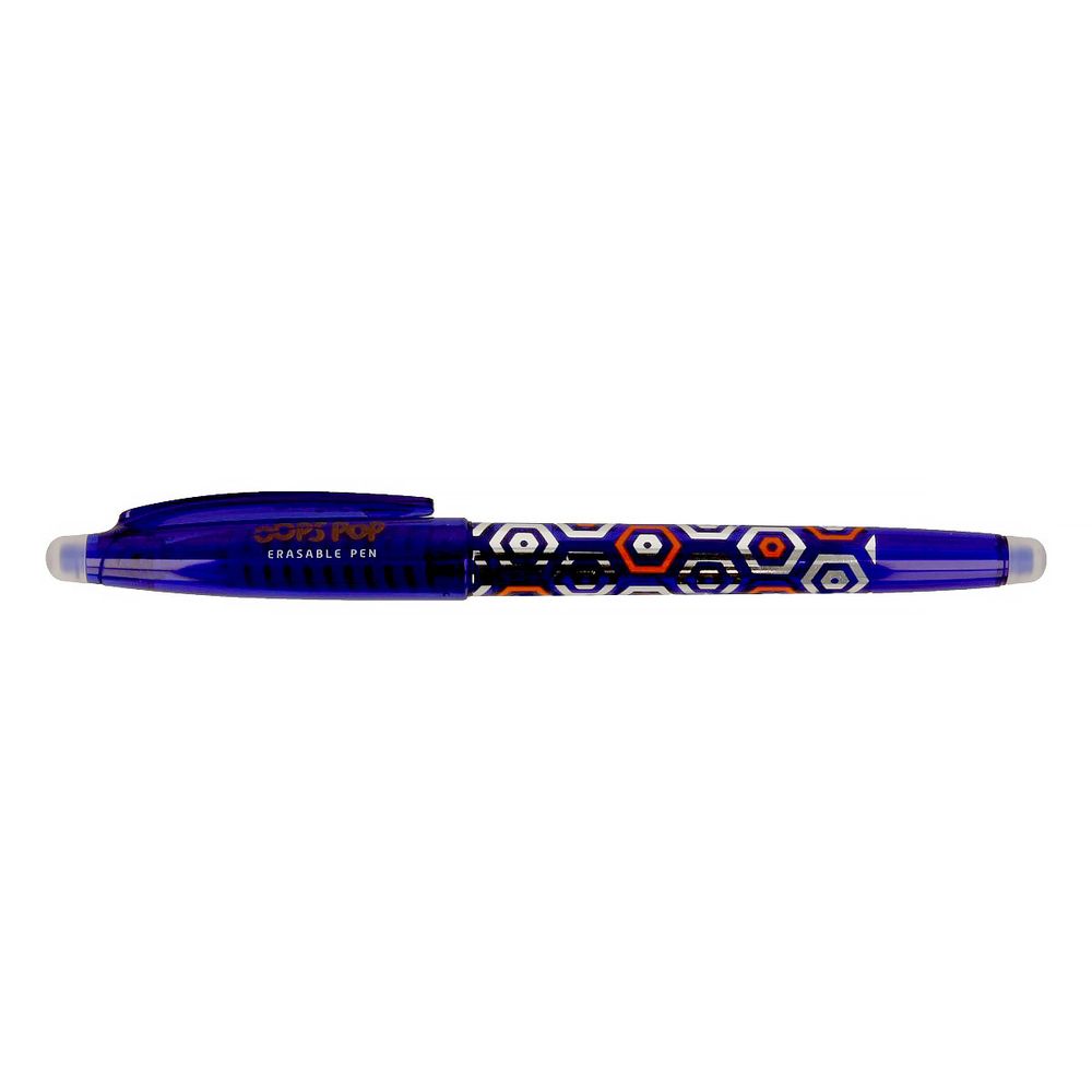 Ручка гелевая пиши-стирай OOPS ⌀0.7 мм, 1 мм, 12 шт, 42044/02 цвет чернил: синий, Carioca