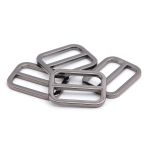 Рамка регулировочная металл литая 20 мм /25х19 мм, ⌀2.5 мм/, чер.никель, 4 шт