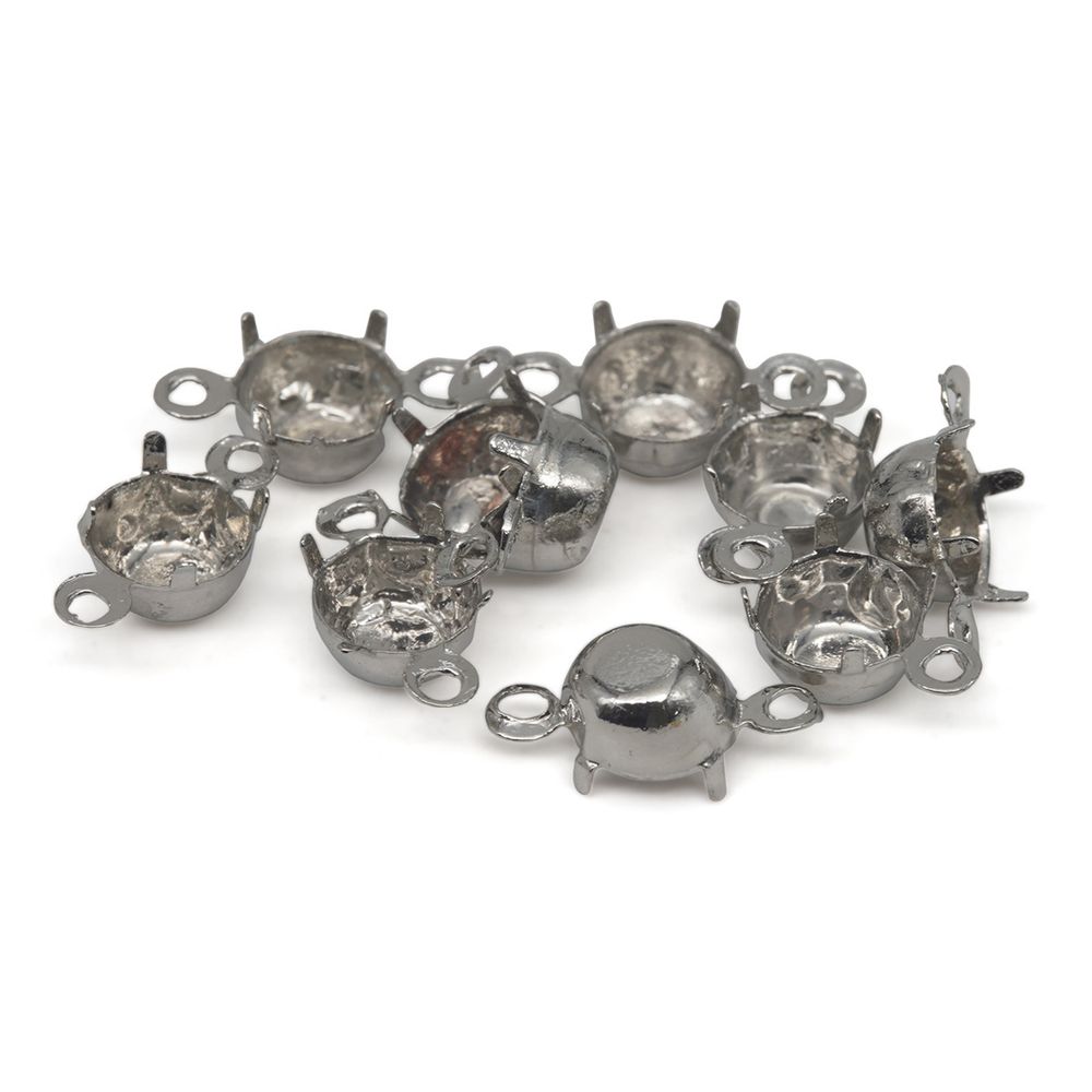 Цап для стразов пришивной, 5 мм, 10 шт/упак, Astra&Craft (никель) 4AR2046