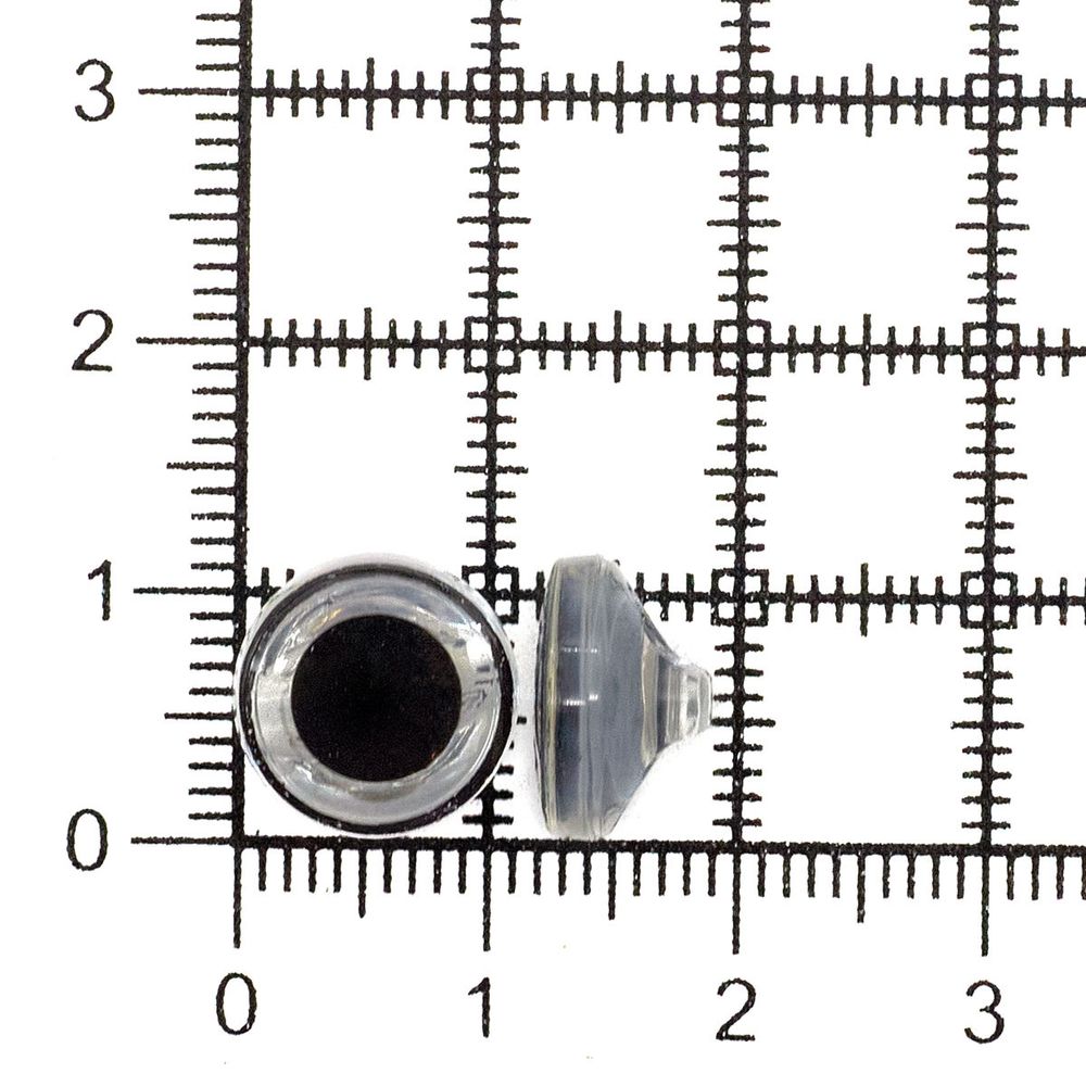 Пуговицы на ножке 18L (11мм) (Black (черный)) AK02, 72 шт