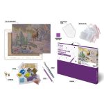 Кристальная (алмазная) мозаика Фрея ALPD-288, на подрамнике, Благородный олень, 50х40 см