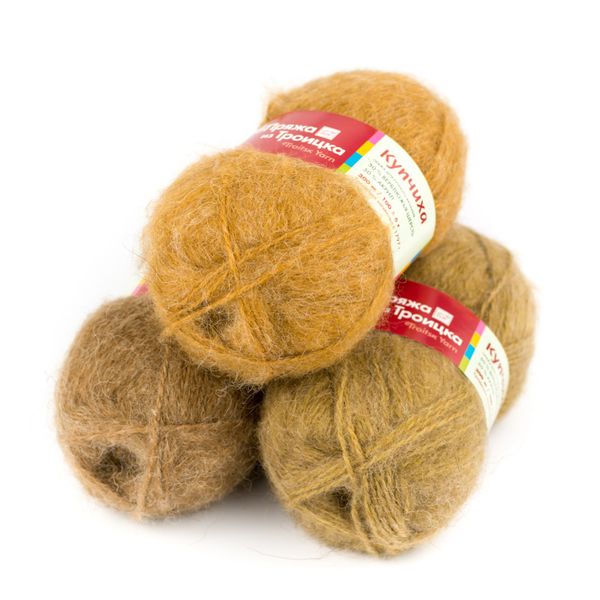 Пряжа Троицкая Купчиха / уп.10 мот. по 100 г, 300 м, 043 суровый лен