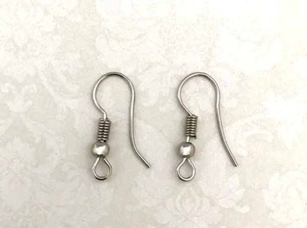 Швензы-крючки 20 мм, никель, 5 пар, 25563