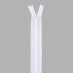 Молния потайная (скрытая) Т3 (3 мм) 1 зам., н/раз., 30 см, бел, 31251 / 30, 10 шт