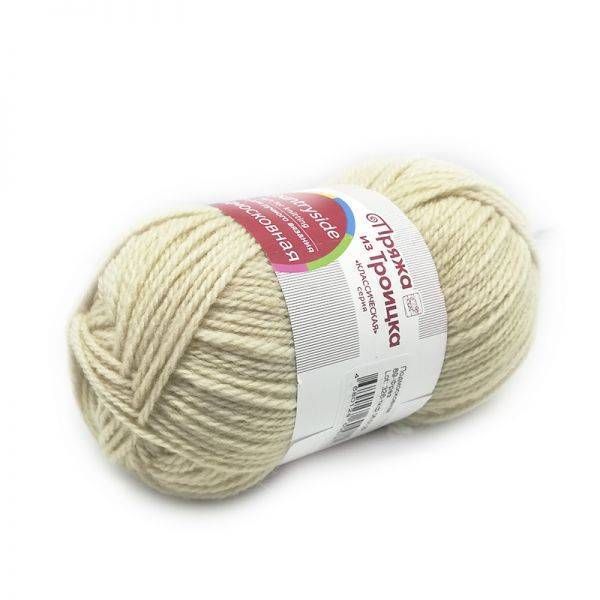 Пряжа Троицкая Подмосковная / уп.10 мот. по 100 г, 250 м, 89 фрез