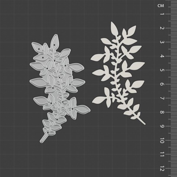 Нож для вырубки 5.2х7.9 см, Веточка, Mr.Painter DICUT-M0010