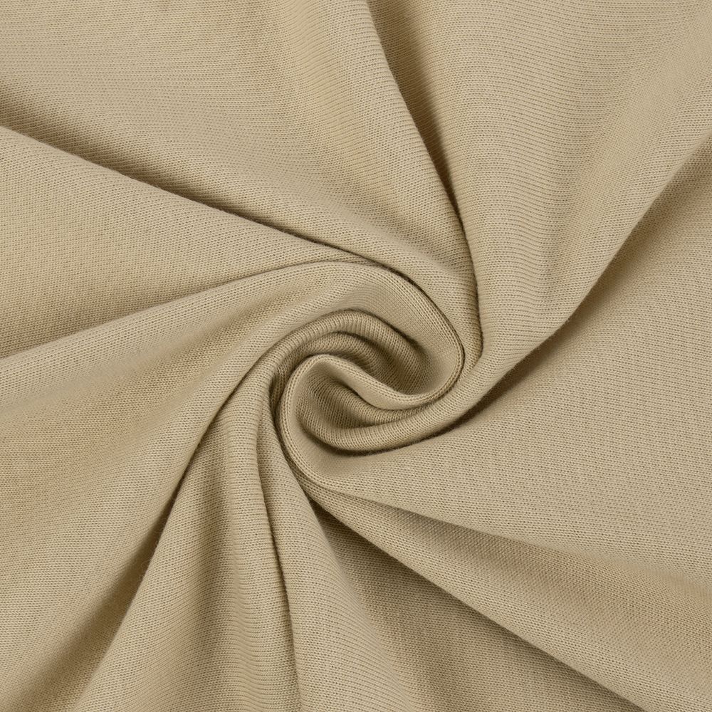 Трикотаж кукольный отрез 50х55 см, 225 г/м², 7 серый/бежевый, Peppy DTF-01