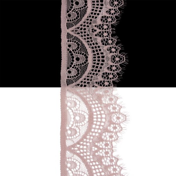 Кружево эластичное (стрейч) 60 мм / 3 метра, C344 пудровый