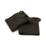 Манжеты трикотажные 6.0х7.0 см, 1 пара, тонкие малые 14 кл, 1х1, 954 оливковый