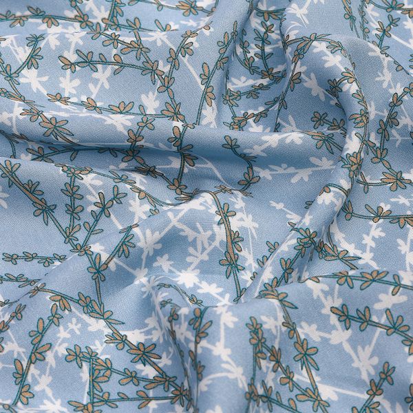 Штапель 90 г/м², 145 см / 2 метра, TBY.Vi.pr.E1326.03.2, цв.03 голубой