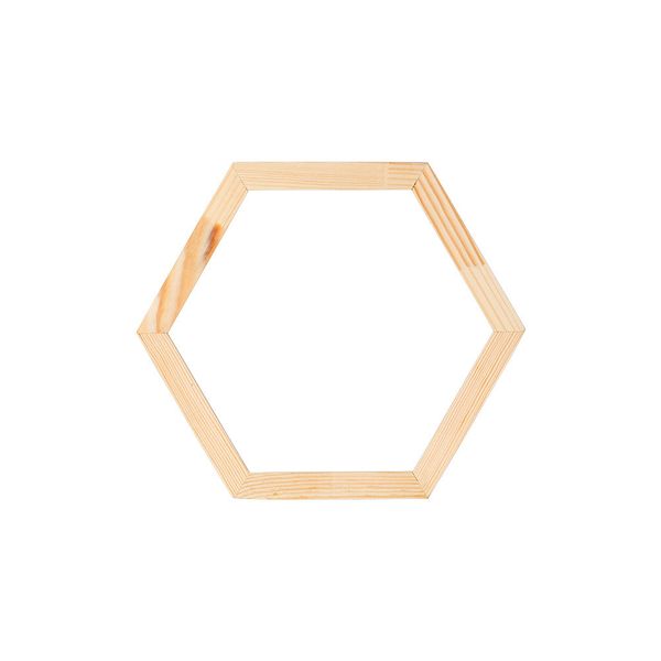 Рамка для картины (фото) каркас без стекла ⌀20 см, шестигранник, Gamma ВКБ-01