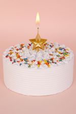 Свеча для торта Золотистая звезда, 3.4 г, 12 шт, Boomzee BCD-25