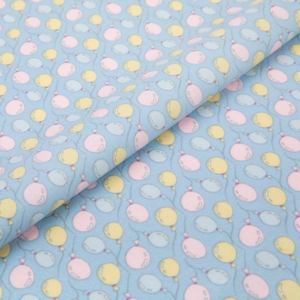 Ткань для пэчворка Peppy Молочные сны фланель, отрез 100х110 см, 175 г/м², МС-25 голубой, Peppy