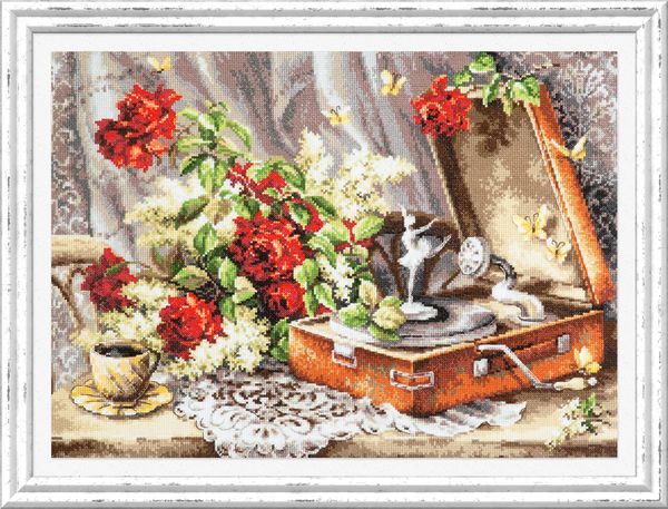 Набор для вышивания нитками Чудесная игла, Ностальгия 46х34 см