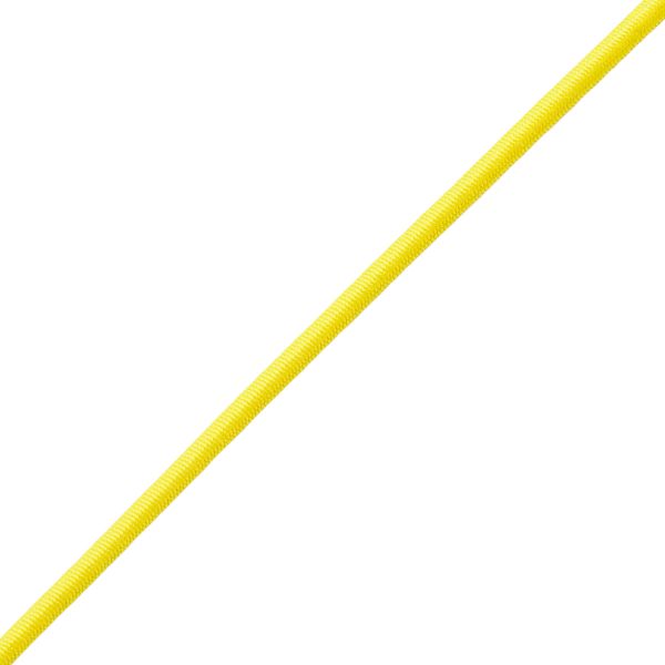 Резинка шляпная (шнур эластичный) ⌀2.0 мм / 30 метров, желтый