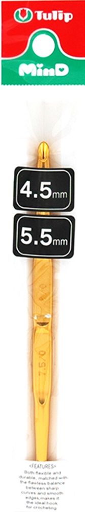 Крючок для вязания двухсторонний Tulip MinD 4,5-5,5мм, TA-0018e