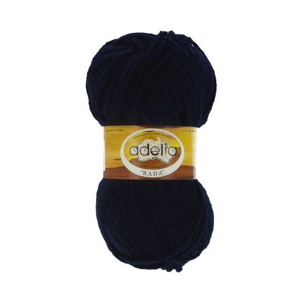 Пряжа Adelia Rada / уп.10 мот. по 100г, 80м, 024 т.синий
