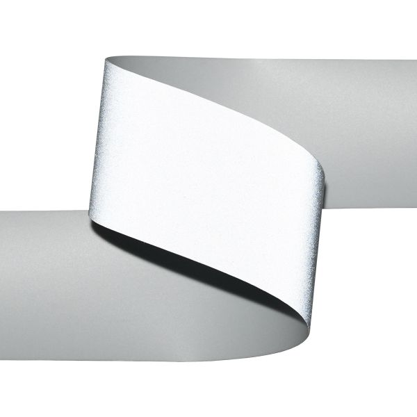 Лента светоотражающая (катафотная) термоклеевая [cpl:420], 40 мм / 50 метров, 100% полиуретан, серебро, Gamma TG9400