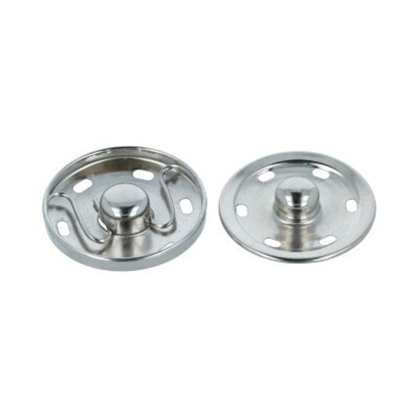 Кнопка пришивная металл ⌀30.0 мм, 10 шт, 01 никель, Gamma KL-300