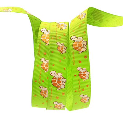 Лента репсовая (в рубчик) PREMIUM Черепаха 22 мм, 22,5м (550 зеленый)