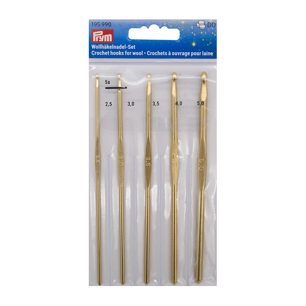 Набор крючков для вязания, Prym ⌀2,5-5,0 мм, S090872