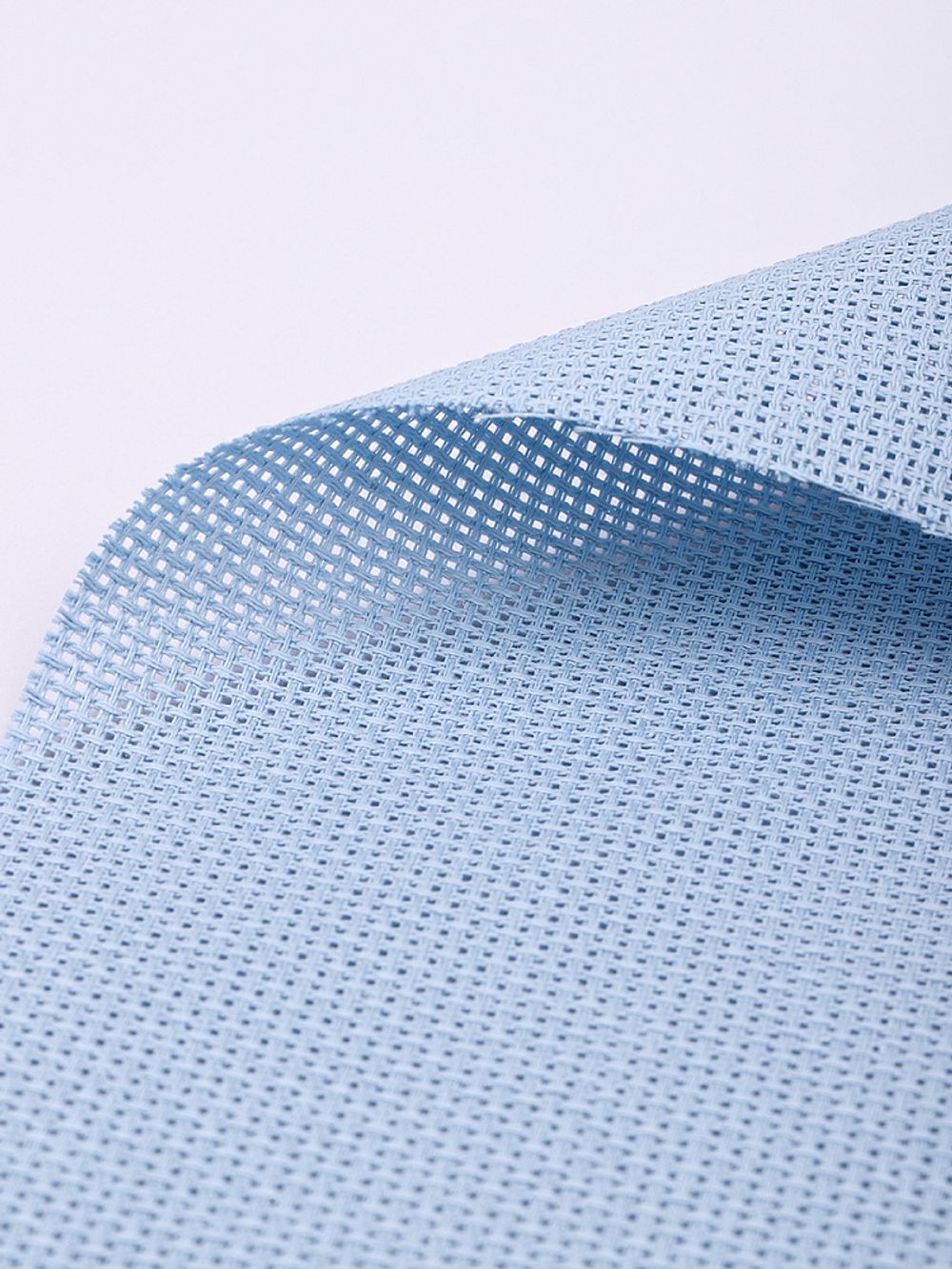 Канва для вышивания крупная, 854 (10х44кл) 40х50 см, цв. 182 голубая