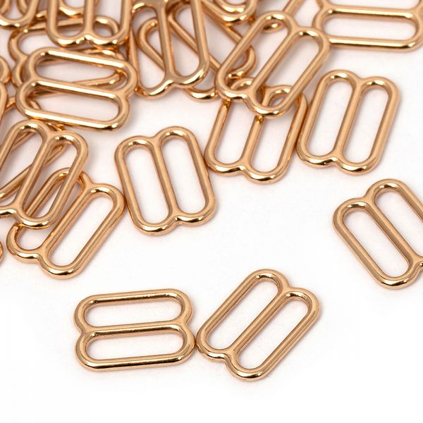 Рамки-регуляторы для бюстгальтера металл 10.0 мм, 810 цв.золото, уп.100 шт