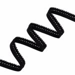 Резинка бельевая (ажурная) 10.0 мм / 25 метров, черный-2, Blitz DT-11