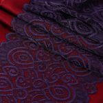 Кружево бельевое эластичное 180 мм / 25 метров, TBY.L1351, цв.L2817 фиолетовый, Kruzhevo