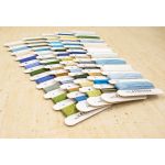 Набор для вышивания нитками LetiStitch L9934, Голубая гармония 24х24см