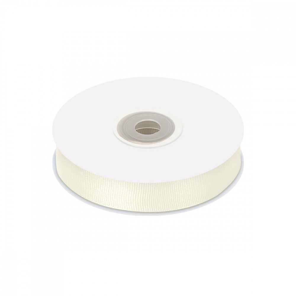 Лента репсовая (в рубчик) 20.0 мм / 22.8±1 метра, F102 молочный, Magic4Hobby