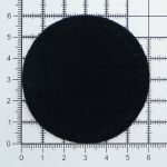 Заплатки пришивные из замши, круг ⌀6см с перфорацией, 2 шт, 100% кожа, 20 черный, 59111