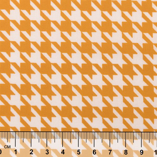 Ткань для пэчворка PEPPY БАБУШКИН СУНДУЧОК ФАСОВКА 100х112 см, 140±5 100% хлопок, БС-13 гусиная лапка ярко-желтый, Peppy БАБУШКИН СУНДУЧОК