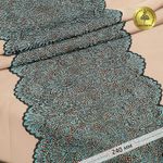 Кружево бельевое эластичное 225 мм / 3 м, 40992 цв.т.зеленый+св.зеленый, Kruzhevo