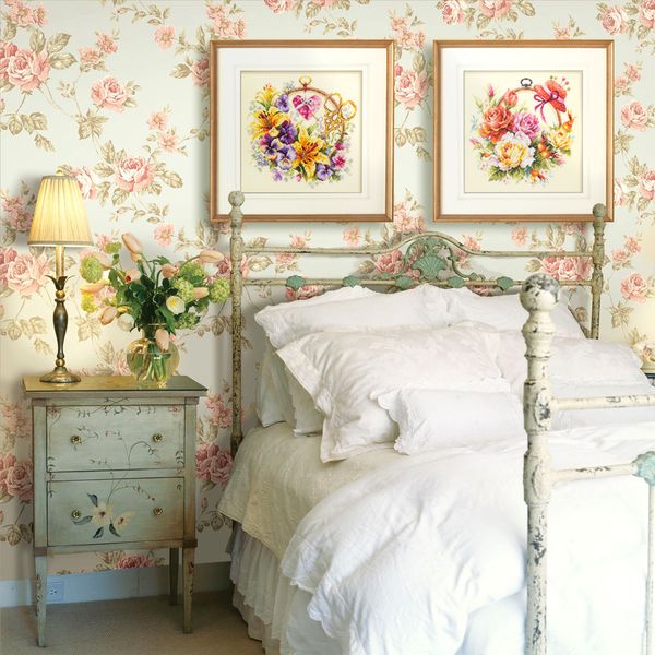 Набор для вышивания нитками Чудесная игла, Лилии для рукодельницы 25х25 см