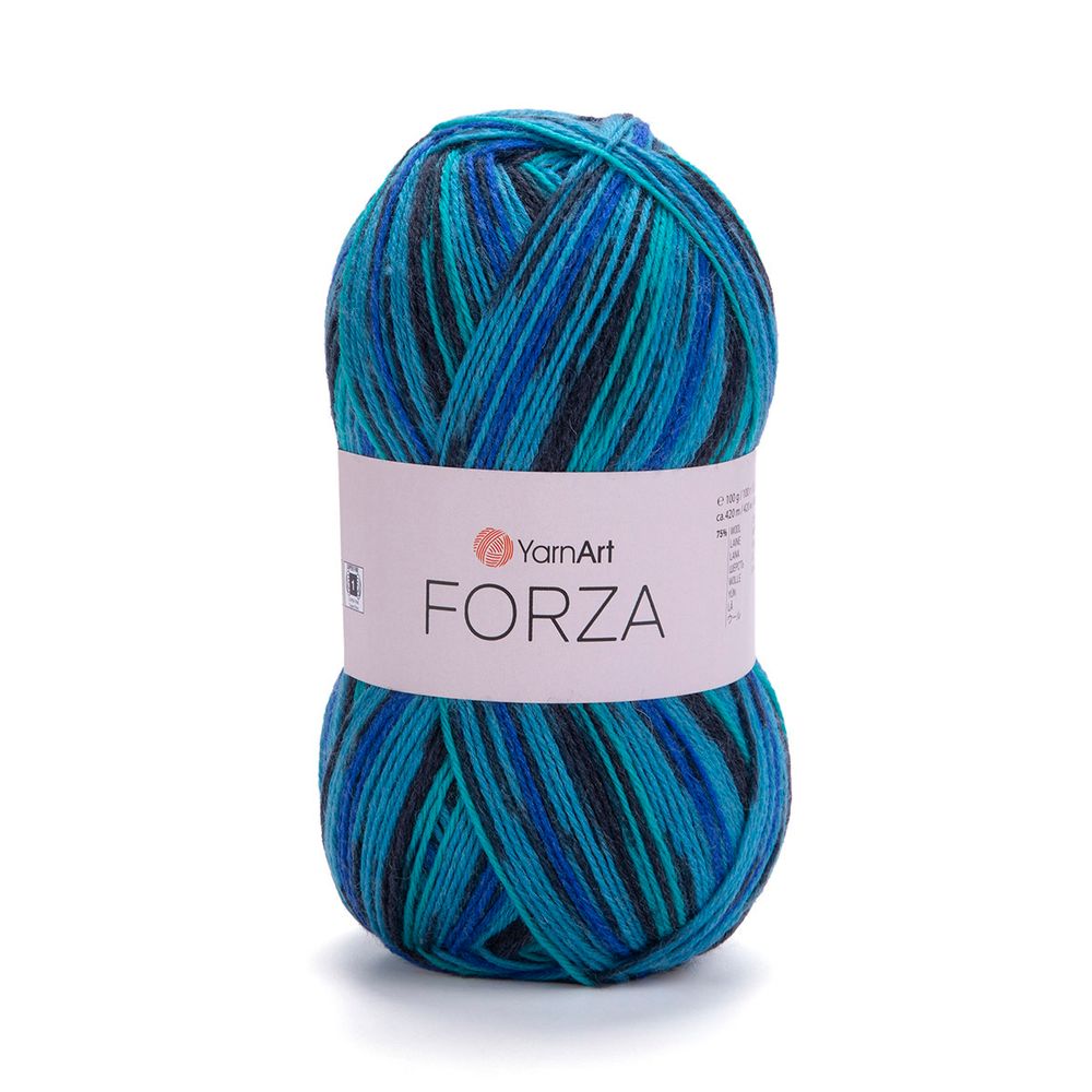 Пряжа YarnArt (ЯрнАрт) Forza / уп.5 мот. по 100 г, 420 м, 2507 секционный
