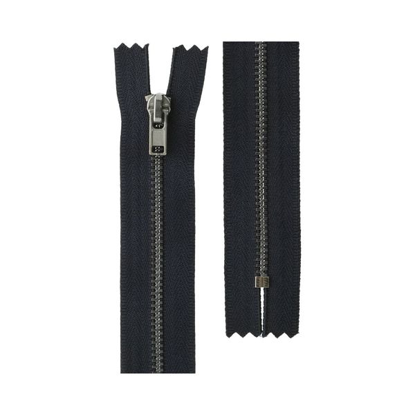 Молния металл Т3 (3 мм) 1 зам., н/раз., 18 см, черн.никель, 320 черно-синий, ZIP 3B Gamma, 10 шт