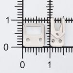 Крючки пришивные декоративные 15х7 мм, nickel, 10 шт