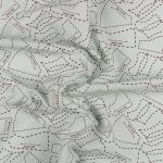 Ткань для пэчворка Peppy Век моды, отрез 50х55 см, 146 г/м², ВМ-04 серый, Peppy