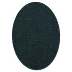 Термозаплатка Овал 14х10 см, ZAP, №01 джинс т.синий, Gamma ZAP