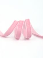 Лента бархатная (тесьма) 10.0 мм / 22.86±1 метров, арт.10VR75 нейлон цв.розовый