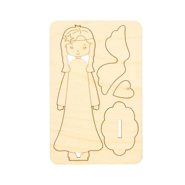 Заготовка из фанеры Ангелочек на подставке, 16х10 см, ВД-953 Mr.Carving