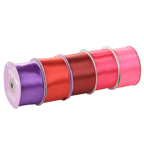 Набор атласных лент 06 50 мм, микс, уп. 5х27,4 м (080, 081, 088, 091, 118)