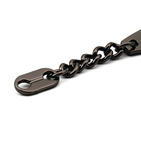 Вешалка-цепочка 100 мм, металл, олово (черный никель), МТ_1861, 6 шт